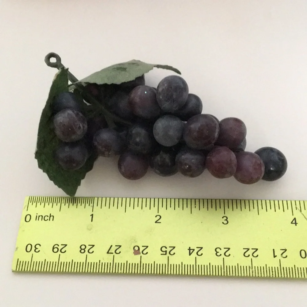 FINAL MARKDOWN Lot #2–Four Bunches of Decorative Vinyl grapes